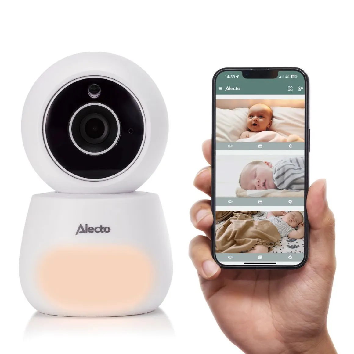 Alecto Babyfoon DVM2060 met HD Camera én App