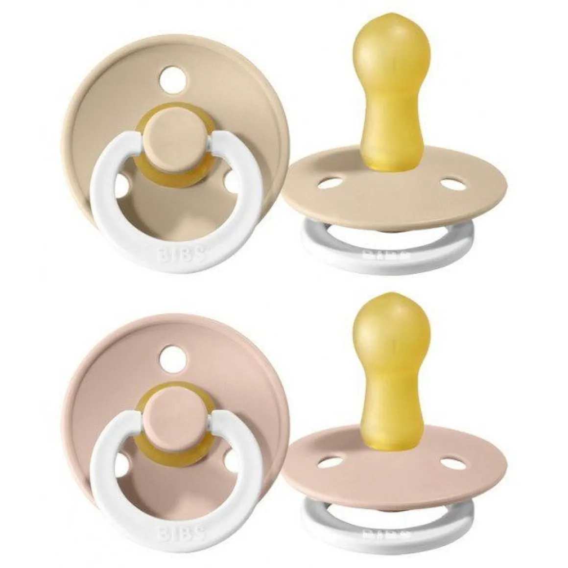 Bibs Fopspeen 2-Pack Night Maat 1 Vanilla - Blush