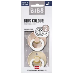 Bibs Fopspeen 2-Pack Night Maat 2 Vanilla - Blush