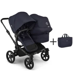 Bugaboo Duo Kinderwagen Donkey 6 Compleet Black - Deep Indigo