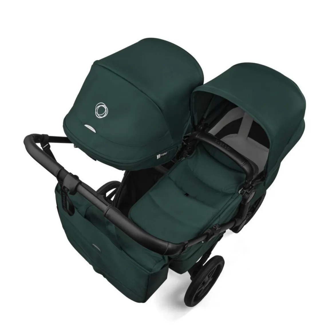 Bugaboo Duo Kinderwagen Donkey 6 Compleet Black - Fern Green