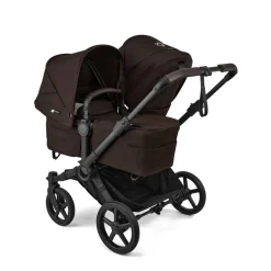 Bugaboo Duo Kinderwagen Donkey 6 Compleet Black - Cocoa Brown