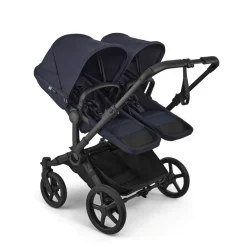 Bugaboo Tweeling Kinderwagen Donkey 6 Compleet Black - Deep Indigo