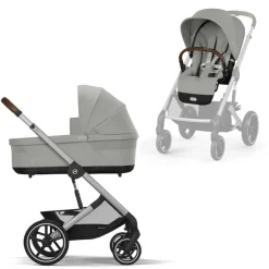 Cybex Balios S Lux Kinderwagen Compleet Stone Grey - Silver Frame