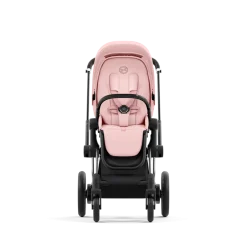 Cybex E-Priam Kinderwagen Compleet Peach Pink - Chrome Black Frame