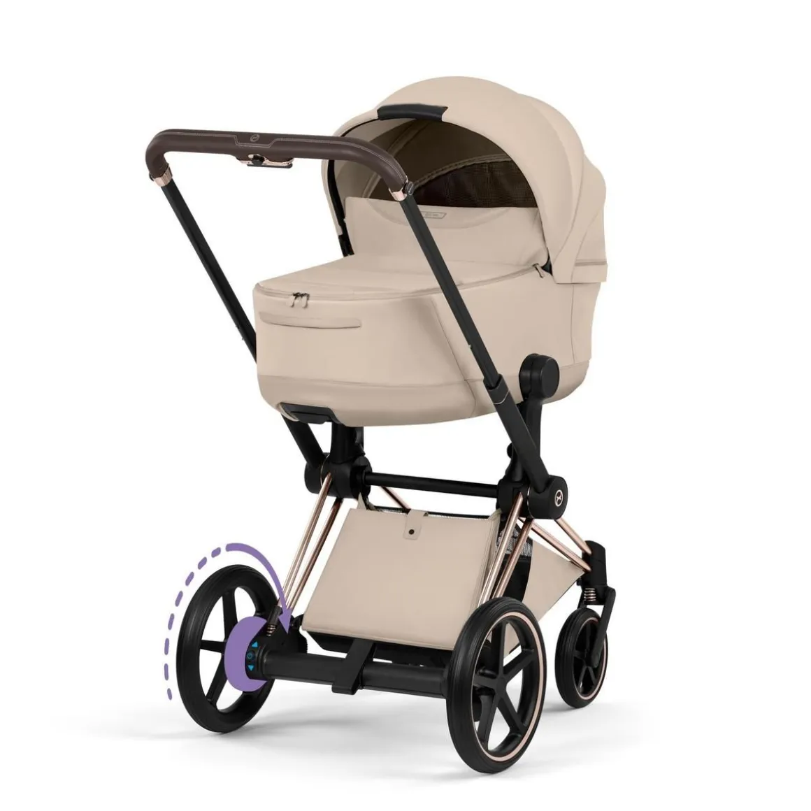 Cybex Kinderwagen e-Priam 5 Compleet Style Rosegold Frame