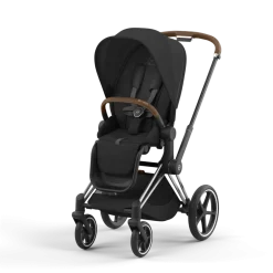 Cybex Priam Kinderwagen Compleet Sepia Black - Chrome Brown Frame