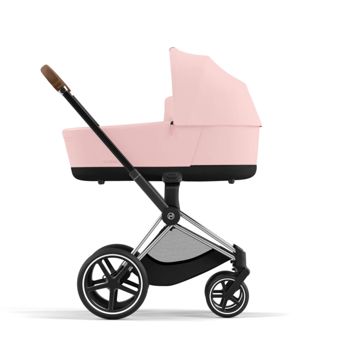 Cybex Priam Kinderwagen Compleet Peach Pink - Chrome Brown Frame