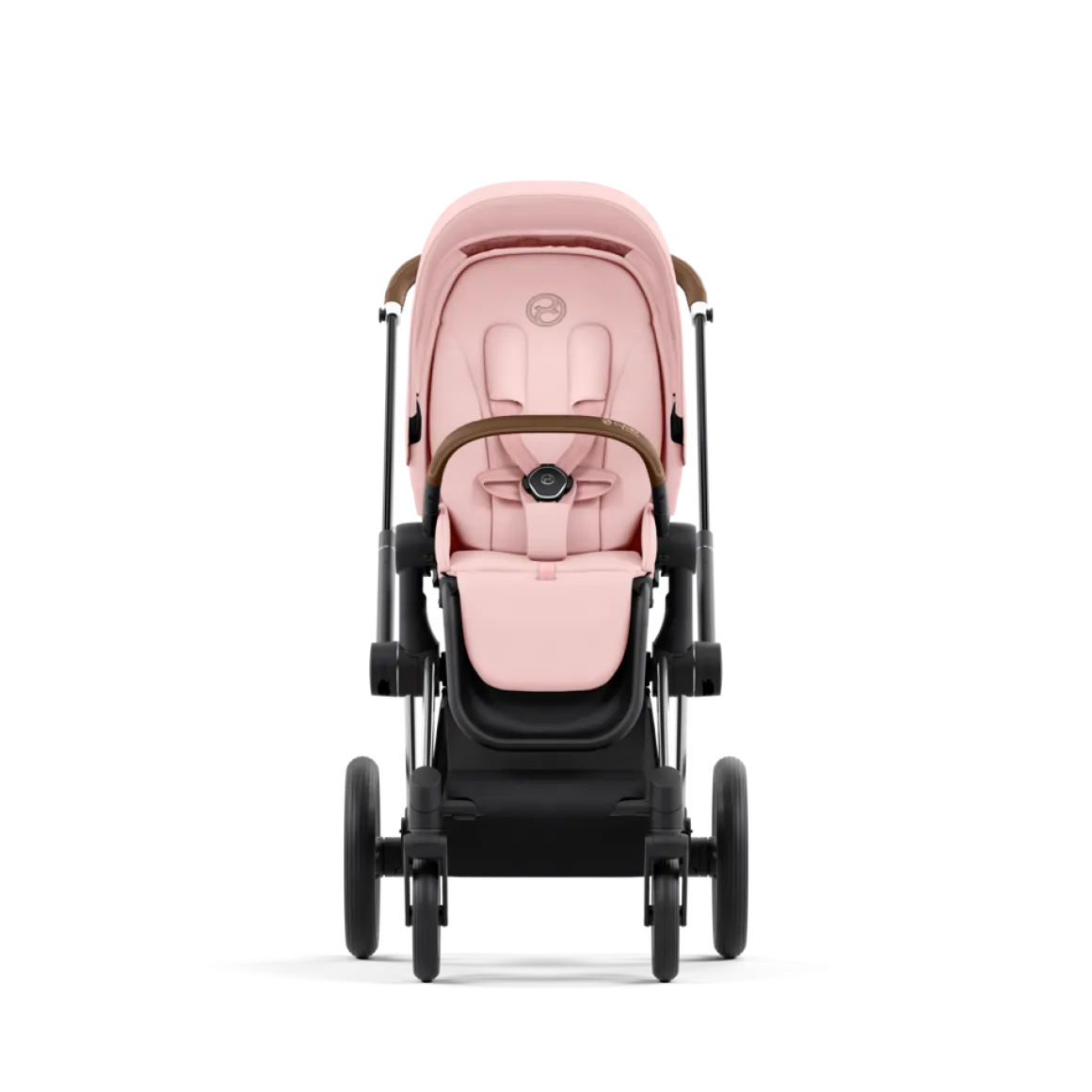 Cybex Priam Kinderwagen Compleet Peach Pink - Chrome Brown Frame