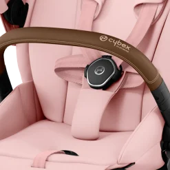Cybex Priam Kinderwagen Compleet Peach Pink - Chrome Brown Frame