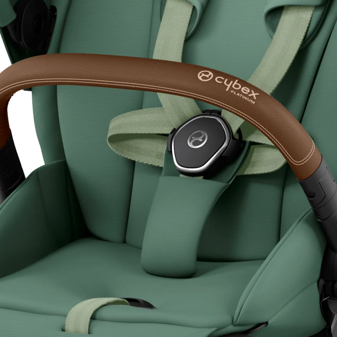 Cybex Priam Kinderwagen Compleet Leaf Green - Chrome Brown Frame
