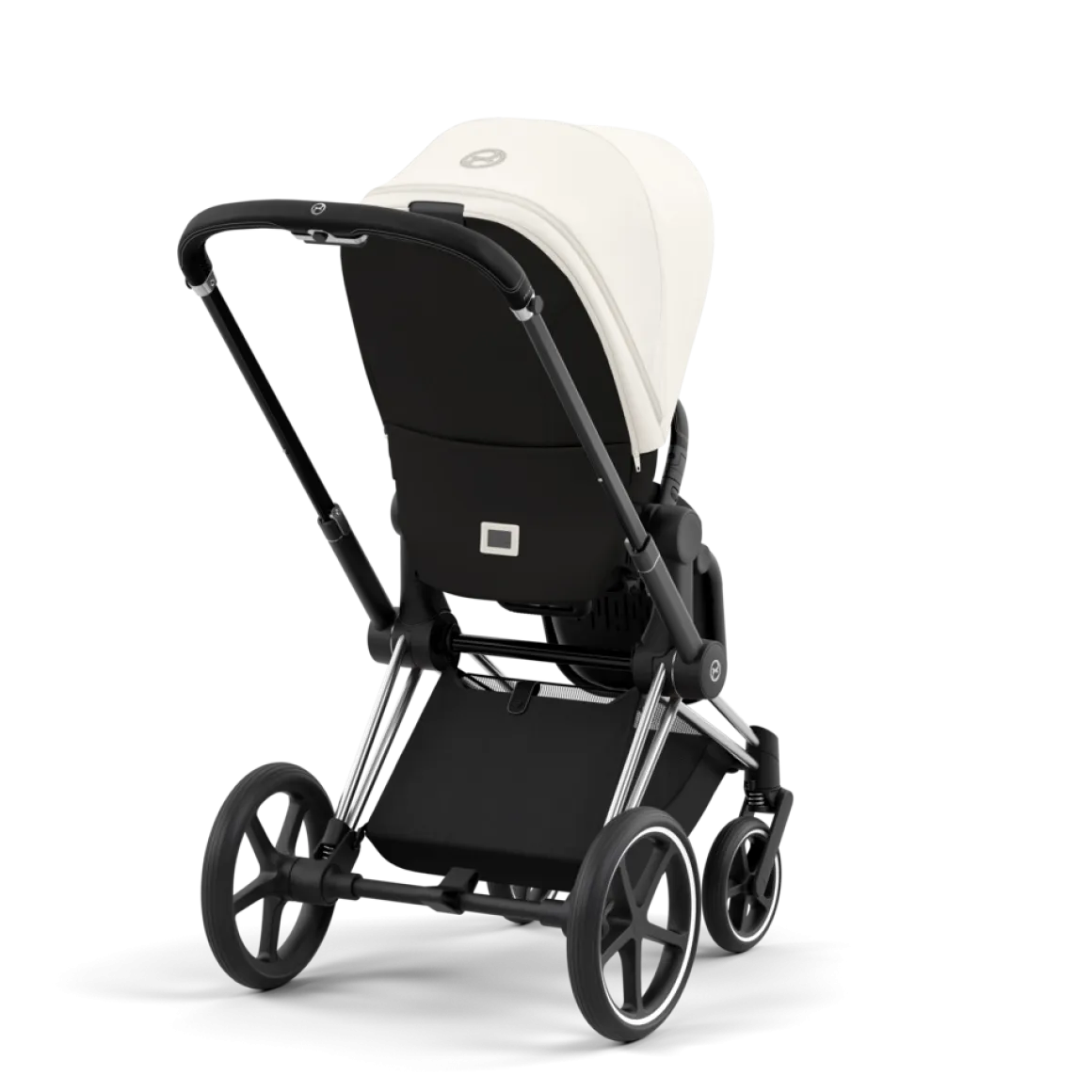 Cybex Priam Kinderwagen Compleet Off White - Chrome Black Frame