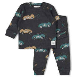 Feetje Pyjama Premium Sleepwear Ricky Racer Antraciet Melange