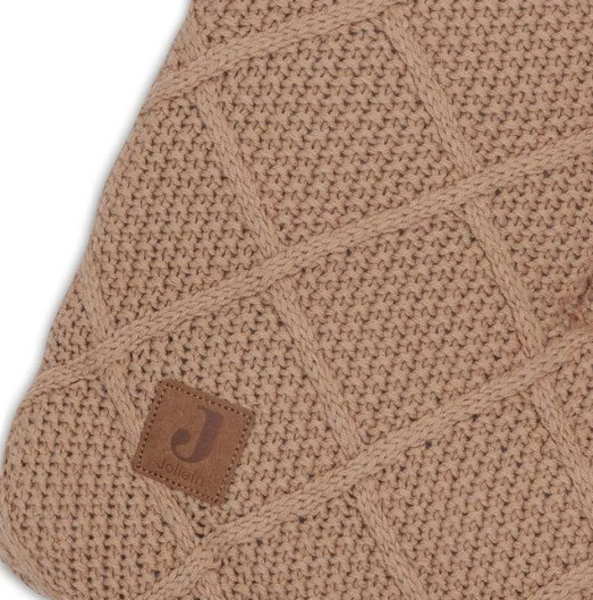Jollein Boxkleed Check Knit Biscuit