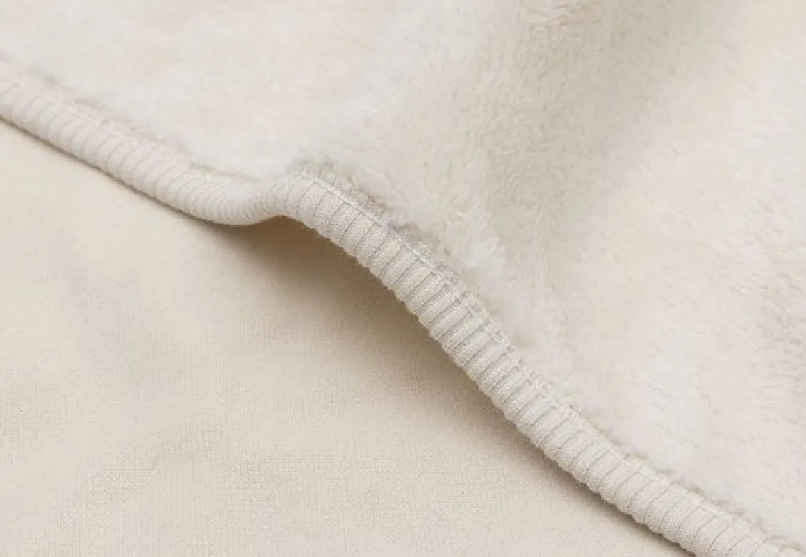 Jollein Ledikantdeken Basic Jersey/Sherpa Oatmeal