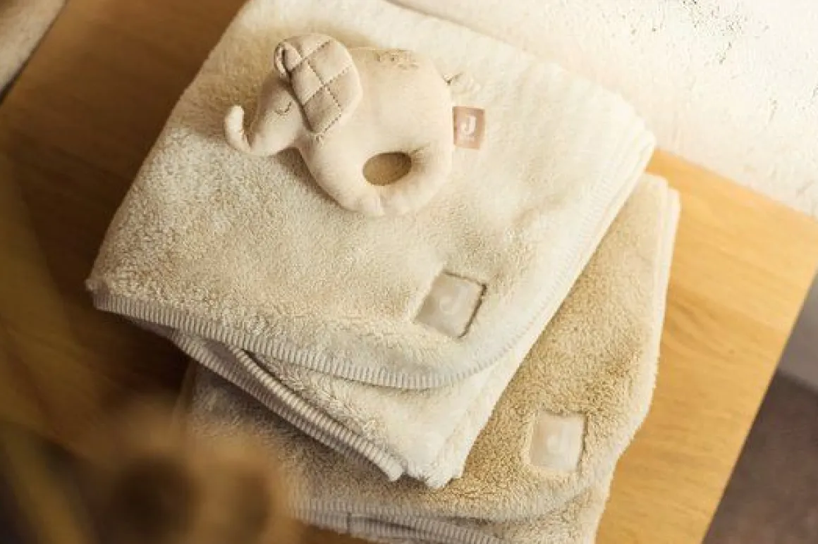 Jollein Wiegdeken Basic Jersey/Sherpa Oatmeal