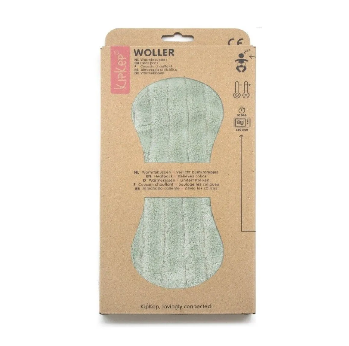 KipKep Woller Warmtekussen Pale Green