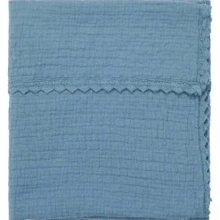 Koeka Ledikantdeken Lace Elba Bluestone
