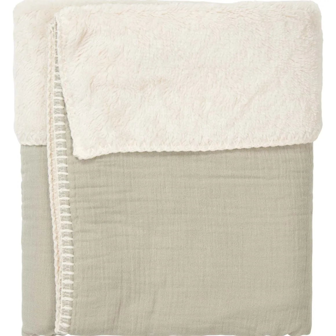 Koeka Wiegdeken Faro Teddy Sage