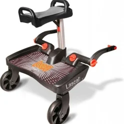 Lascal Buggy Board Maxi+ Zwart met Grijs Zadel