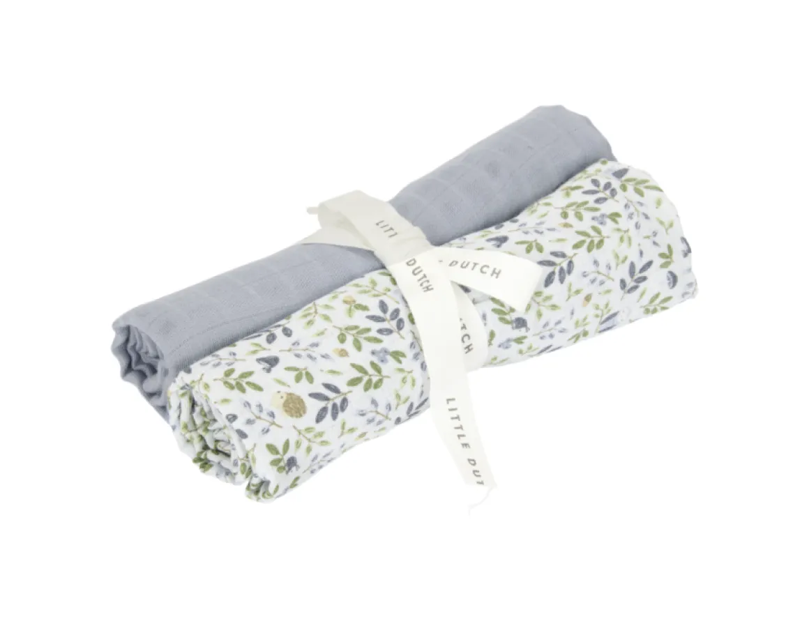 Little Dutch Swaddles Hydrofiel Forest Adventure & Denim Blue