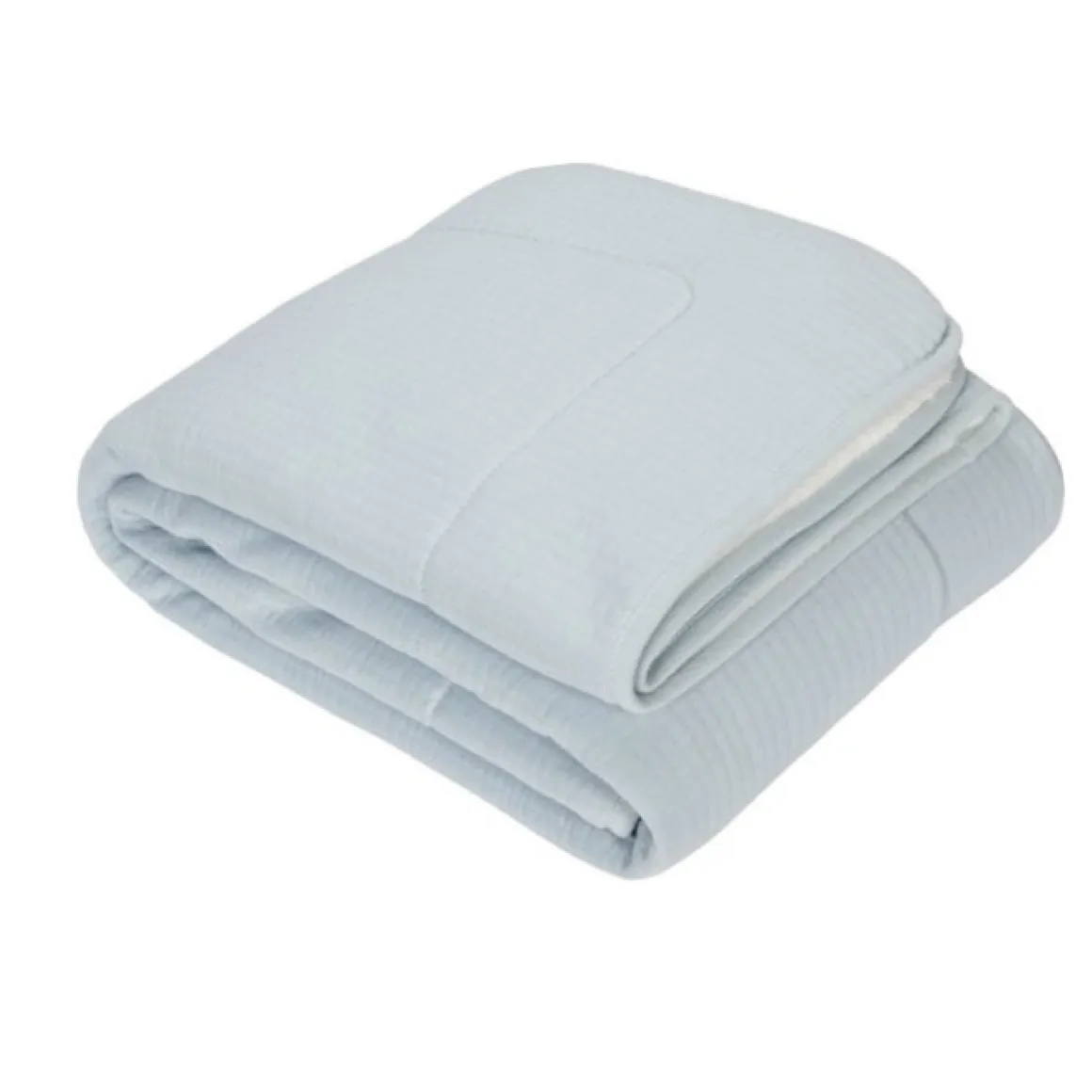 Little Dutch Wiegdeken Pure Teddy Soft Blue