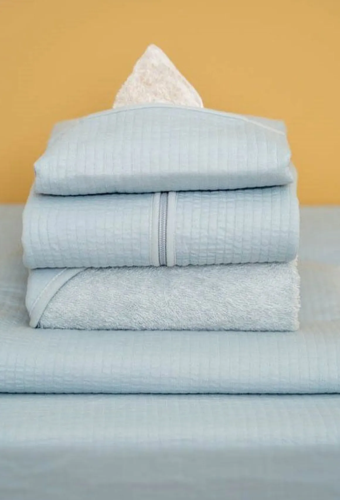 Little Dutch Wiegdeken Pure Teddy Soft Blue