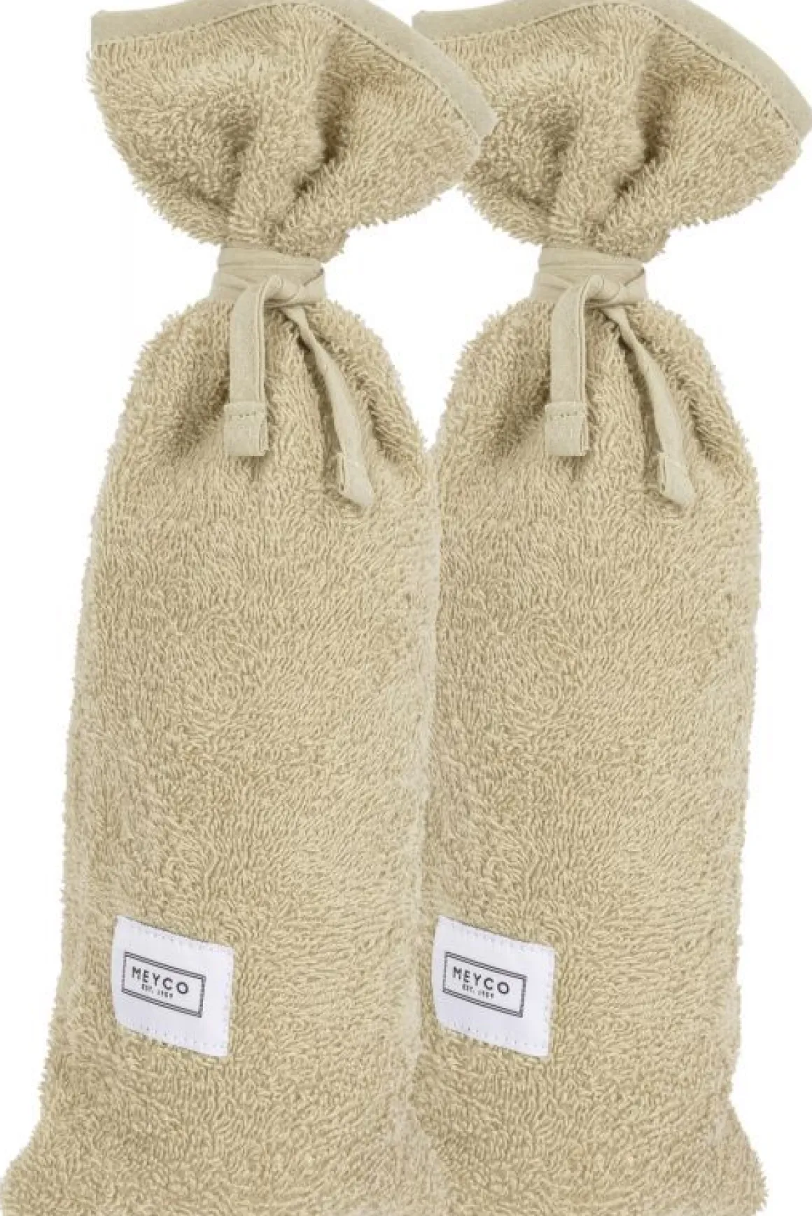 Meyco Kruikenzak Basic Badstof Sand 2-pack