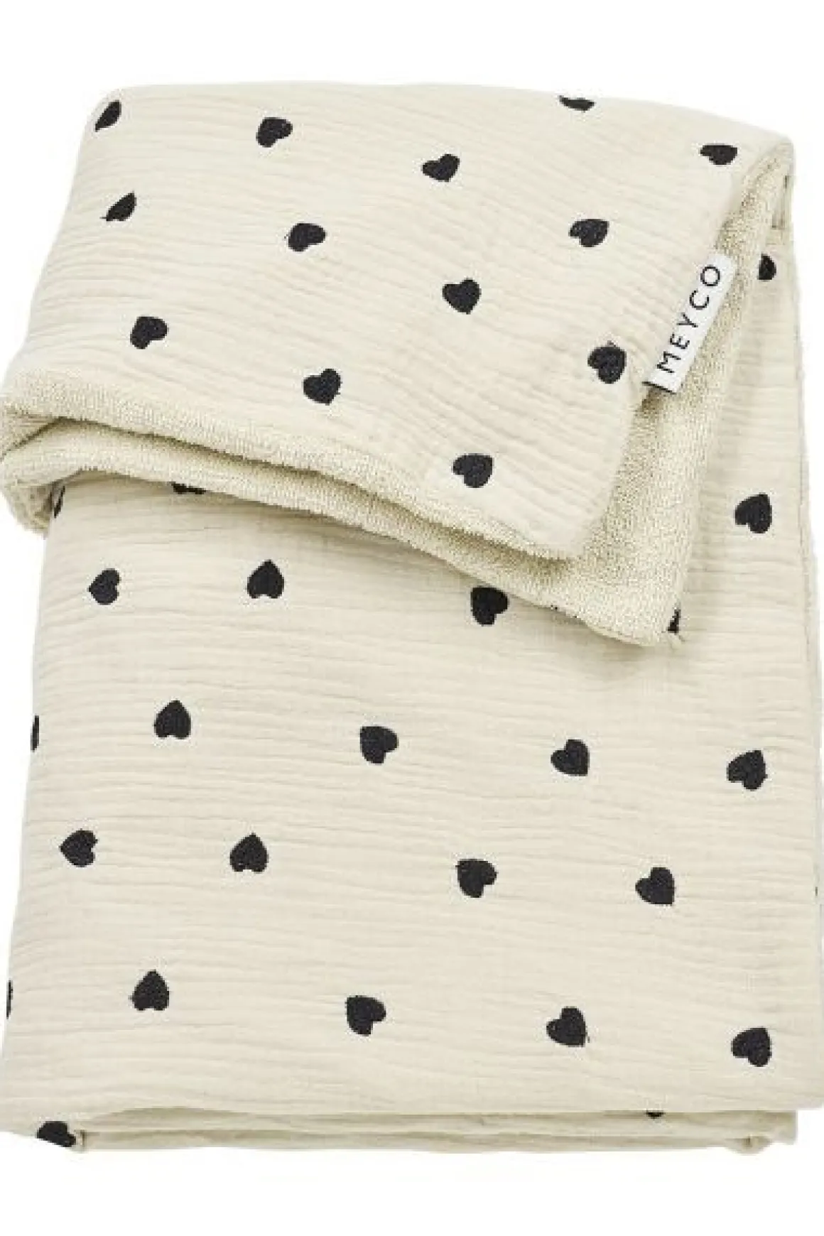 Meyco Wiegdeken Sweat Heart Pre-washed Hydrofiel Soft Sand