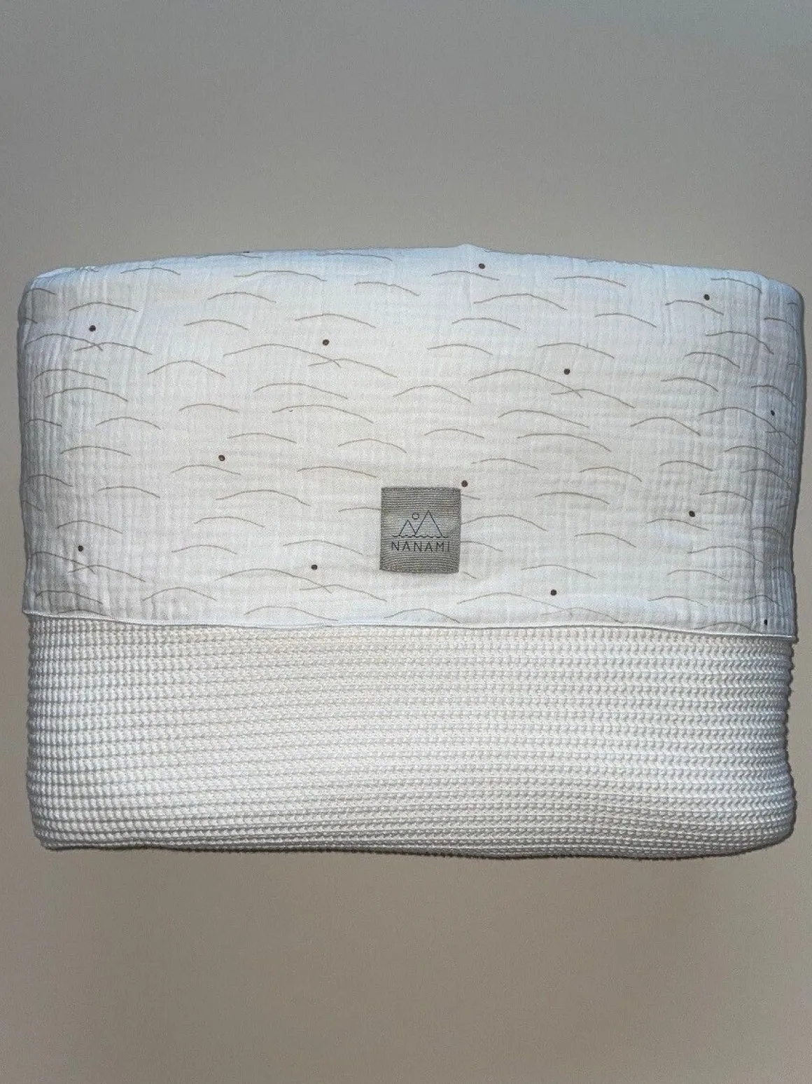 Nanami Ledikantdeken Knit Rib Double Off-white