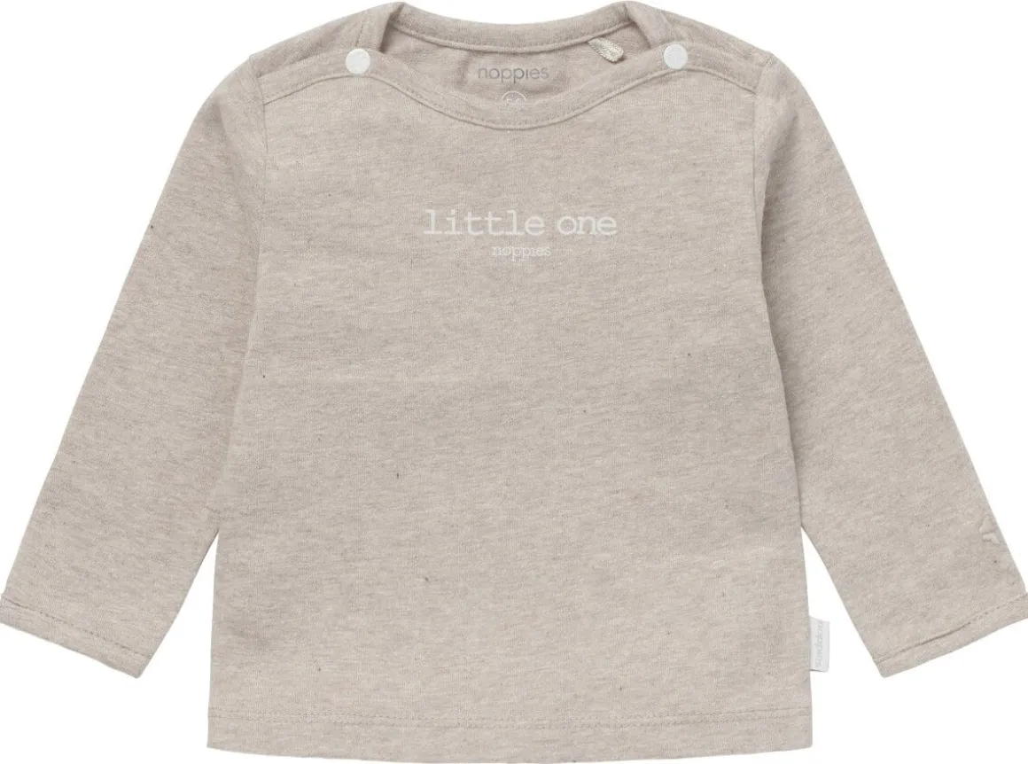 Noppies Shirt Hester Text Taupe Melange