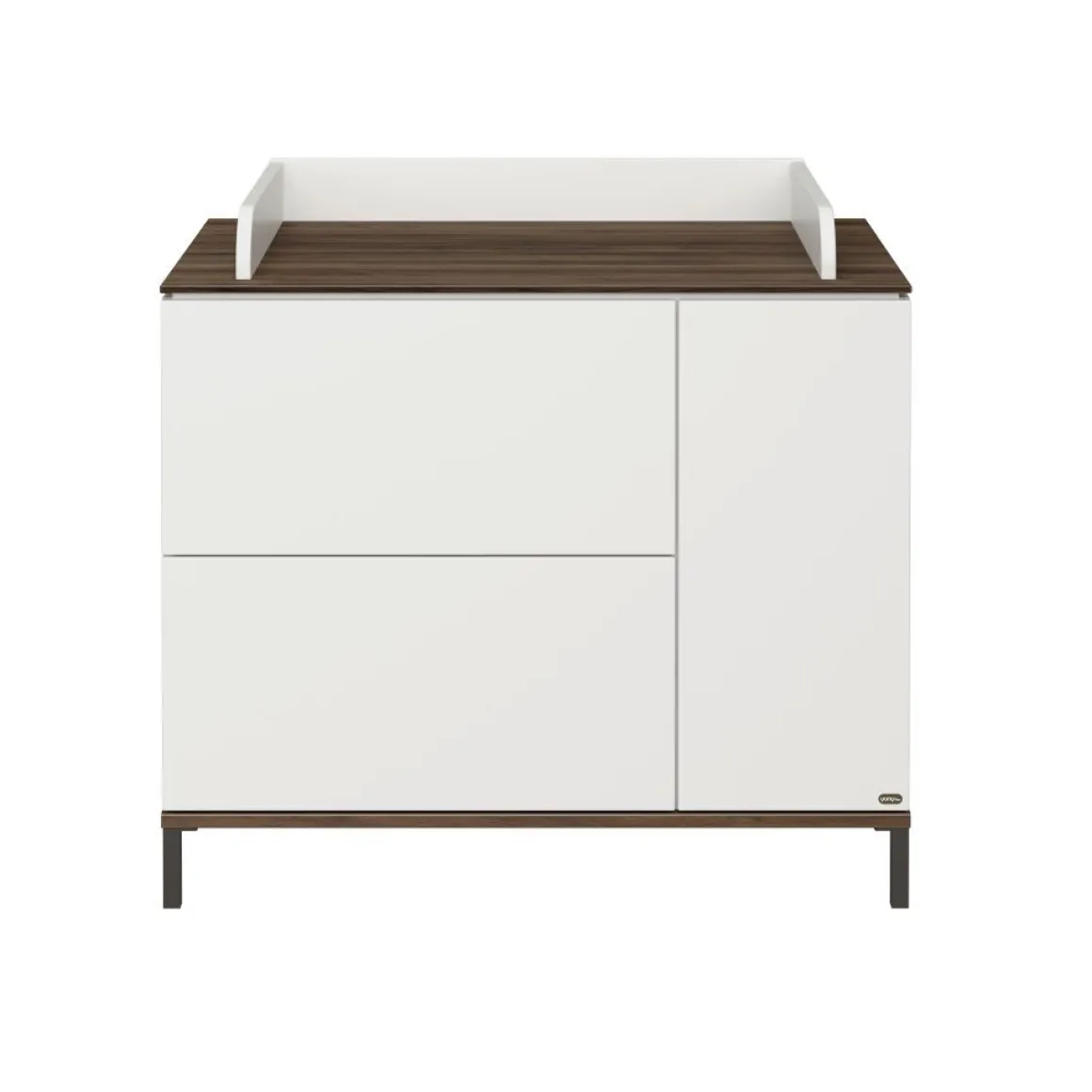 Paidi - Yuny Commode Lovely Aliv Off White - Dark Walnut