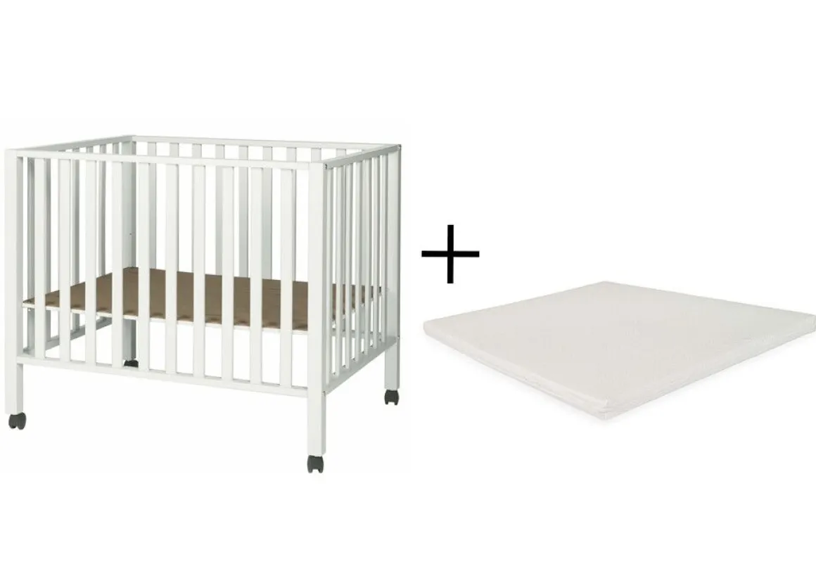 Pericles Box Amy Wit met Wielen en Boxmatras