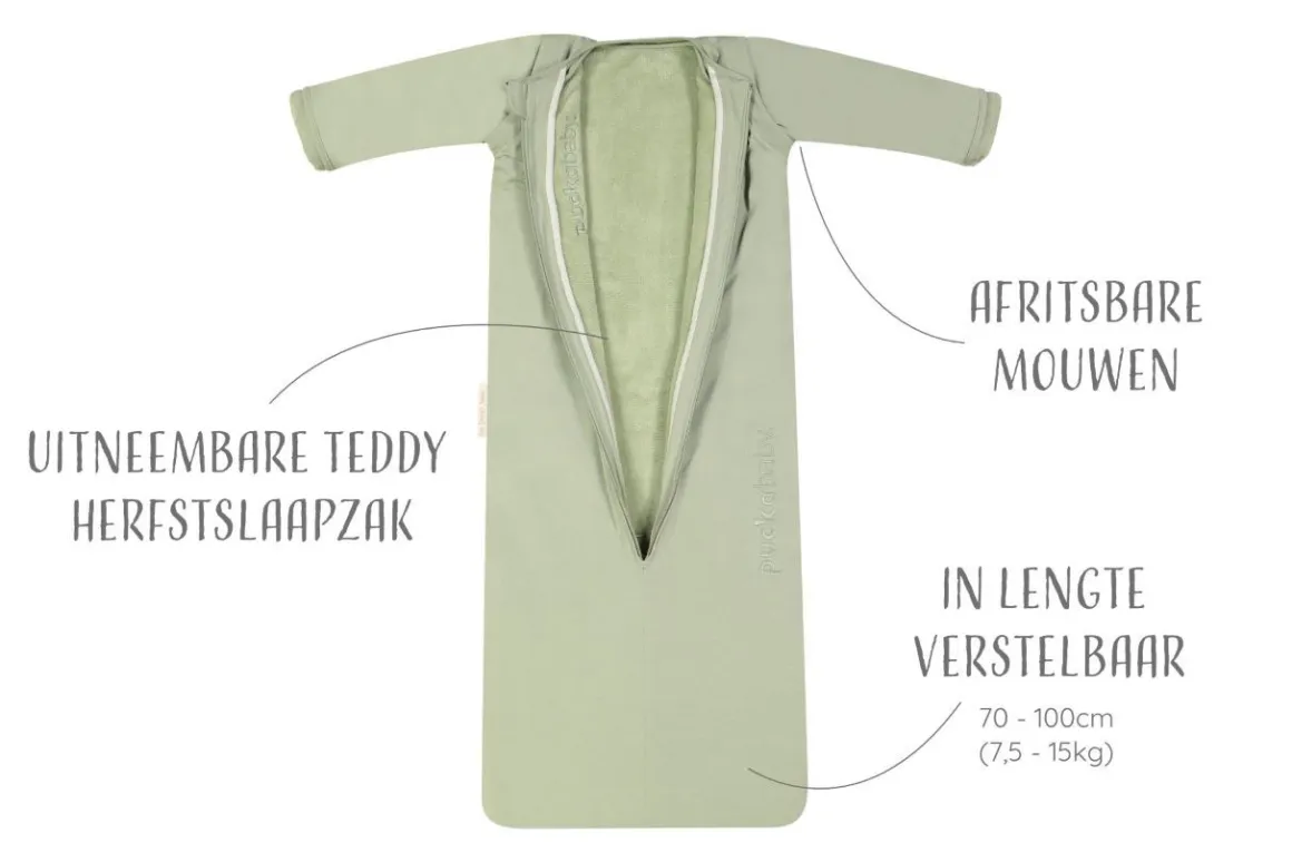 Puckababy Slaapzak 4 Seizoenen Olive