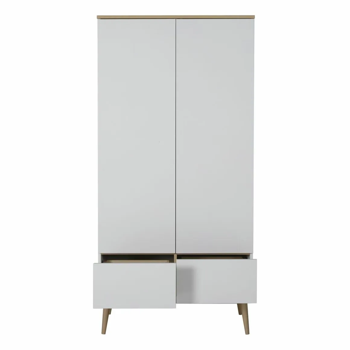 Quax 2-Deurskast Flow White & Oak