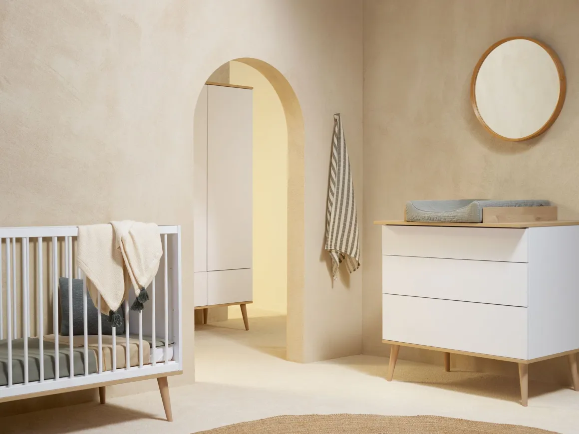 Quax 2-Deurskast Flow White & Oak
