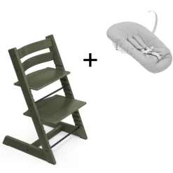 Stokke Tripp Trapp Marble Green + Newborn Set