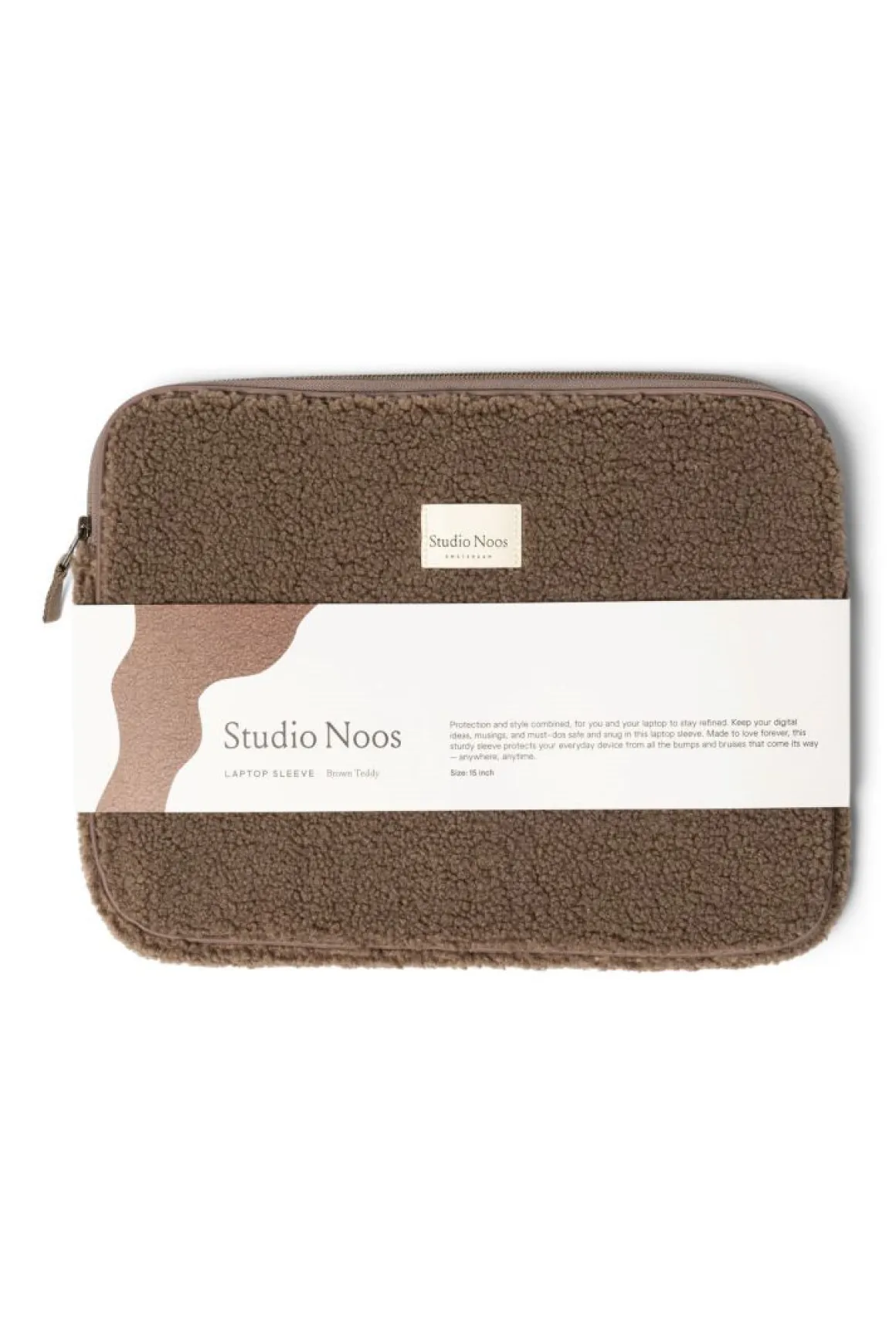 Studio Noos Laptop Sleeve Teddy Brown 15 inch