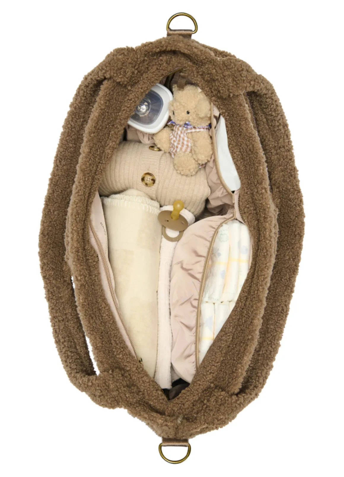 Studio Noos Luiertas Teddy Hearts Brown