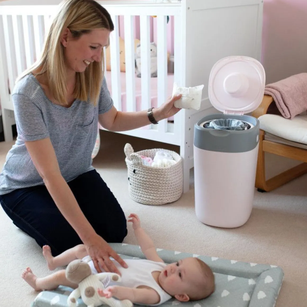 Tommee Tippee Click & Twist Luieremmer Pink