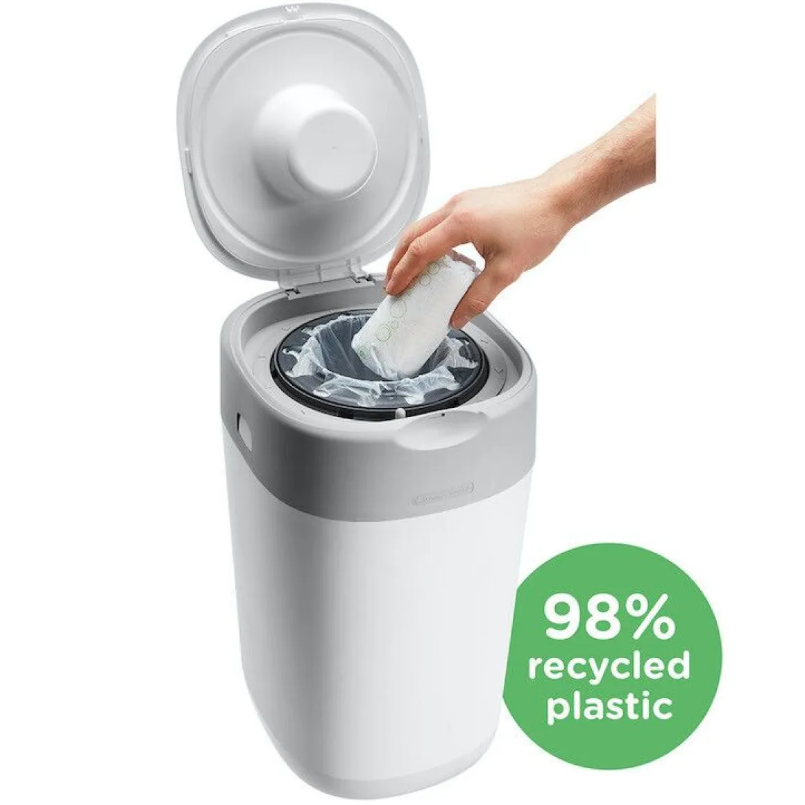 Tommee Tippee Click & Twist Luieremmer White