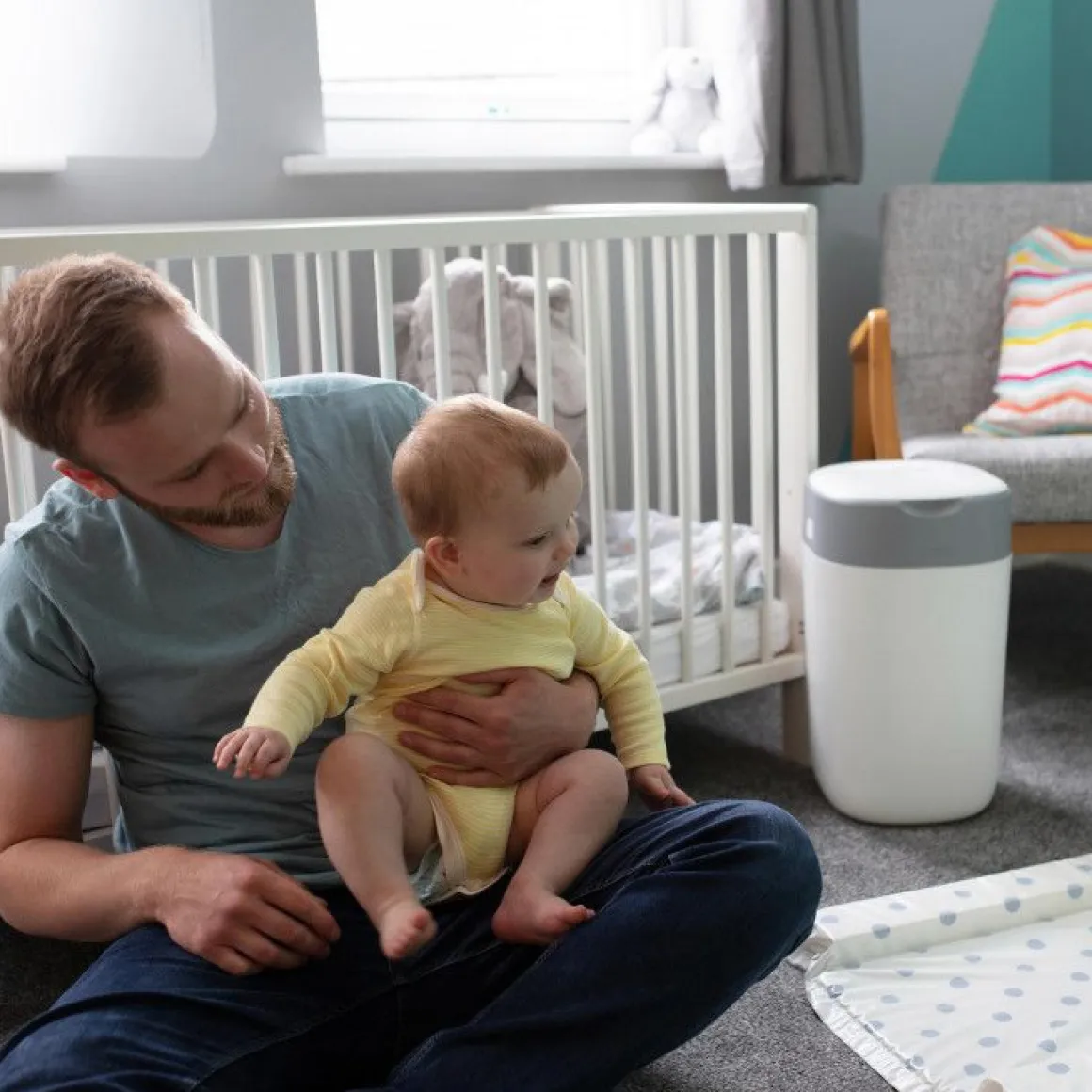Tommee Tippee Click & Twist Luieremmer White