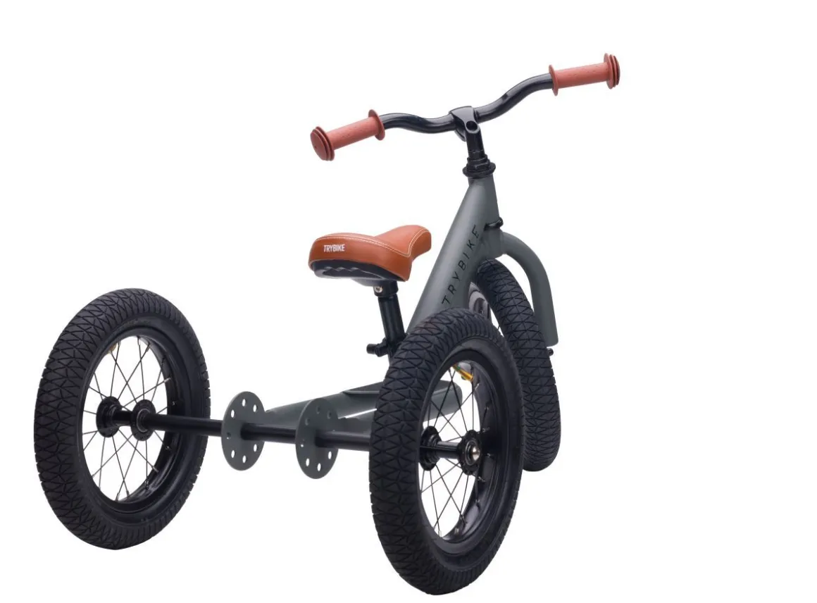 Trybike Steel 2-in-1 Loopfiets Grey (mat grijs)