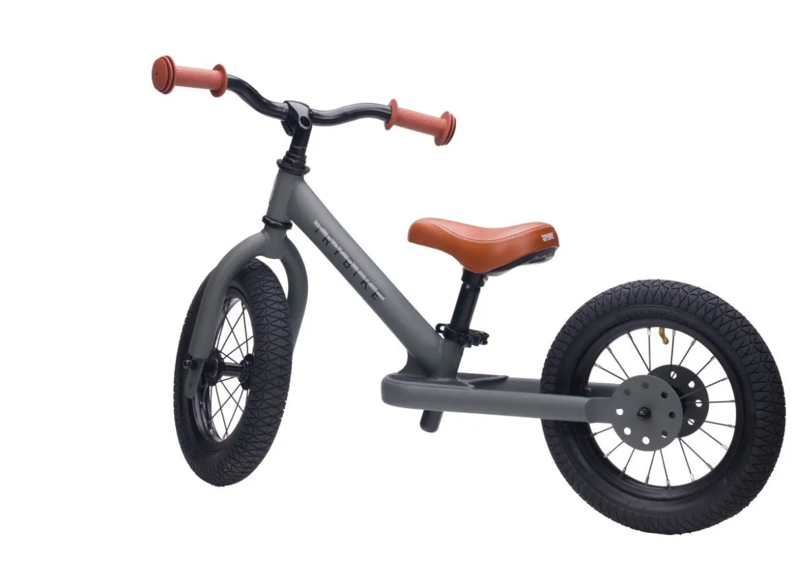 Trybike Steel 2-in-1 Loopfiets Grey (mat grijs)