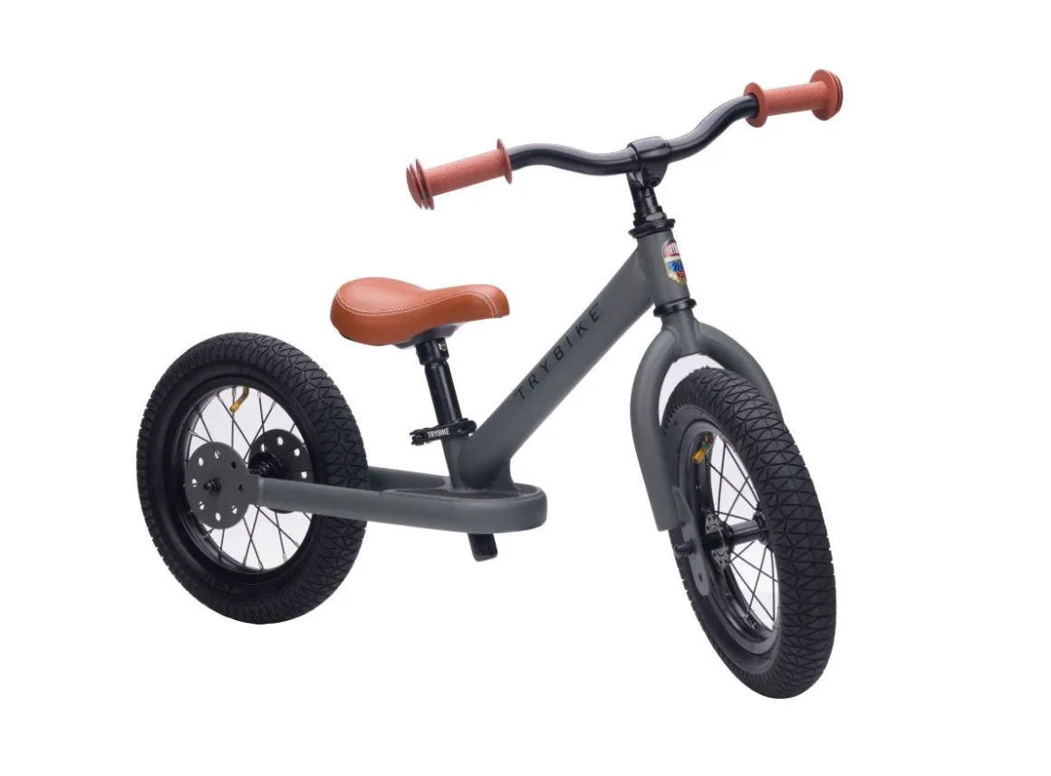 Trybike Steel Loopfiets Grey (mat grijs)